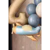 Retro Uçak Folyo Balon Mavi