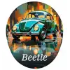 Retro Vosvos Beetle Mouse Pad