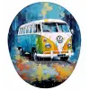 Retro Vosvos Minibüs Mouse Pad