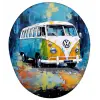 Retro Vosvos Minibüs Mouse Pad