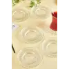 Riva Çay Tabağı Elysia Çay Bardağı ile Uyumlu 6lı Tabak