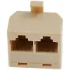 RJ45 1 Erkek - 2 Dişi Adaptör