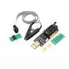 Robodünya Usb Bios Flash Eeprom Programlayıcı Ch341A + Soıc8 Sop8 Test Klipsi