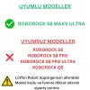 ROBOROCK S8 MaxV Ultra ile Uyumlu 4 Yan Mop
