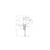 Root Round A42705 Lavabo Bataryası, Krom