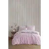 Rosie Tek Kişilik Ranforce Nevresim Seti, Pembe