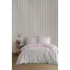 Rosie Tek Kişilik Ranforce Nevresim Seti, Pembe
