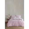 Rosie Tek Kişilik Ranforce Nevresim Seti, Pembe