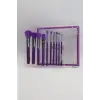ruby face Neon 10lu Makyaj Fırça Seti (mor)