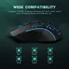 S11 3600DPI RGB Optik Oyuncu Mouse, Siyah