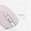 S4000 Kablosuz Sessiz Mouse, Pembe