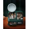 S50 Led Fanlı Makyaj Organizeri, Plastik, Yeşil