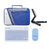 Samsung Galaxy Tab S10 Lite için mavi Türkçe Bluetooth klavye, mouse ve stand, AL4384