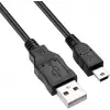 Şarj Kablosu, 4575 Mini USB to USB Data, Siyah