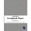 Scrapbook Paper: Checkers | 20 single-sided sheets with black and white check pattern