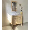 Sedir Ağacı Masif Ahşap Banyo Dolabı 80 cm