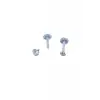 Şeffaf Bioplast Labret Piercing, Taşlı