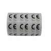 Şeffaf CE Etiketi - 25mm Çapında (1000 Adet)