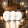 Sensörlü LED Lamba Seti – USB Şarjlı Hareket Sensörlü Gece Lambası, Manyetik Kablosuz Aydınlatma, Dolap, Merdiven, Yatak Odası ve Banyo İçin (3lü Paket)