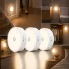 Sensörlü LED Lamba Seti – USB Şarjlı Hareket Sensörlü Gece Lambası, Manyetik Kablosuz Aydınlatma, Dolap, Merdiven, Yatak Odası ve Banyo İçin (3lü Paket)