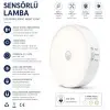 Sensörlü LED Lamba Seti – USB Şarjlı Hareket Sensörlü Gece Lambası, Manyetik Kablosuz Aydınlatma, Dolap, Merdiven, Yatak Odası ve Banyo İçin (3lü Paket)