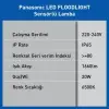 Sensörlü LED Projektör, 20W Beyaz Işık, 1660LM ve 6500K