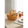 Sepet; Oval Hasır Rattan Mini Kulplu, BB6069