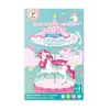 Seti Unicorns Tekrar Tekrar Kullanılabilen Sticker