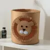 Sevimli Aslan Keçe Çamaşır ve Oyuncak Sepeti
