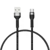 Shira Serisi Type-c Usb Kablo 30 cm Siyah