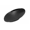 Sia Siyah Oval Vazo 25 cm