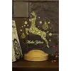 Sıçrayan Geyik Mutlu Yıllar LED Lamba