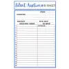 Silent Auction Sheets, 6 x 9 inches, 100 Pages