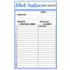 Silent Auction Sheets, 6 x 9 inches, 100 Pages