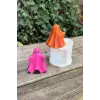 Silikon 3D hayalet mum kalıbı, 1 adet