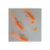 Silikon At Çek Takımı (2 AD) V8 Silikon Balıklı Çapari 6,5 Cm Turuncu