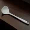 Silikon Çorba Kepçesi - 29,5 CM Krem Renkli Özel Seri