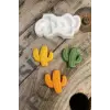 Silikon kaktüs mini mum kalıbı