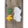 Silikon kaktüs mini mum kalıbı