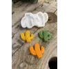 Silikon kaktüs mini mum kalıbı