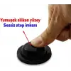 Silikon Kapı Stoperi ve Tamponu, Yapışkanlı Siyah Kapı Kolu Stopu