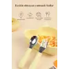 Silikon Saplı Paslanmaz Çelik Bebek Kaşık Çatal Seti (Pembe)