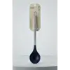 Silikon Servis Kepçesi Paslanmaz Çelik Saplı Lacivert 34 cm