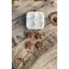 Silikon yıldız bisküvi mum kalıbı