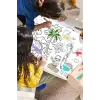 SinaTicaret Dinazorlar Devri Boyama Kağıdı Rulosu, 5 Metre x 45 cm, Sevimli Dinazorlar Temalı, Çocuklar İçin Eğitici ve Eğlenceli Aktivite