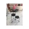 Siyah 3lü Çiçeklik Ferforje