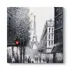 Siyah Beyaz Paris Kule Tablo 40 x 40