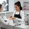 Siyah Cepli Manikür Önlüğü, One Size