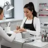 Siyah Cepli Manikür Önlüğü, One Size