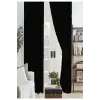 Siyah Kalın Blackout Fon Perde, Düz Dikim, 230 x 260